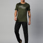 Alcis Typography Printed Anti Static Slim Fit T-shirt