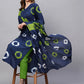 Indian Clothing Kalini Bandhani Dyed Kurta with Trousers & Dupatta - Swadesiicart