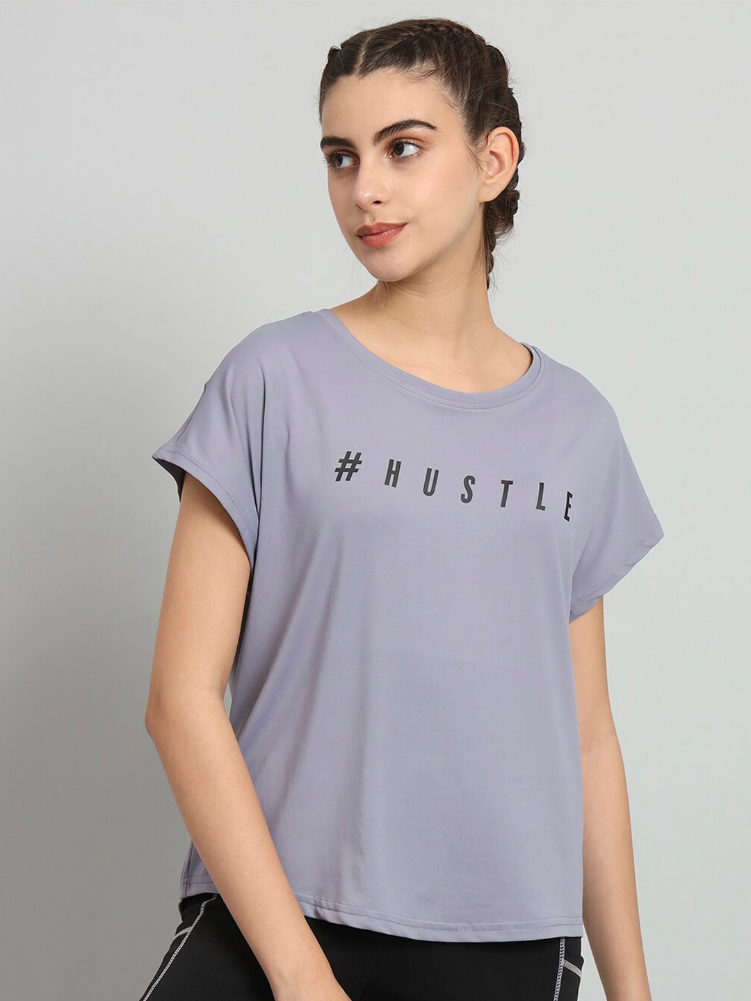 MKH Typography Printed Relaxed Fit Dri-Fit T-shirt - Swadesiicart