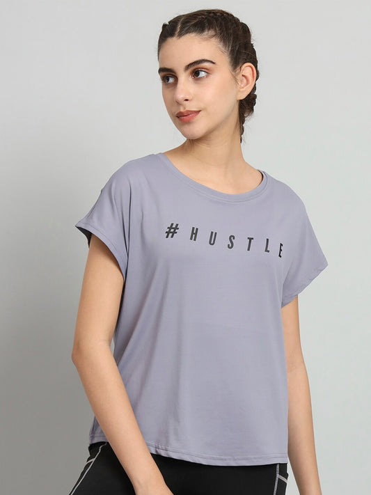 MKH Typography Printed Relaxed Fit Dri-Fit T-shirt - Swadesiicart