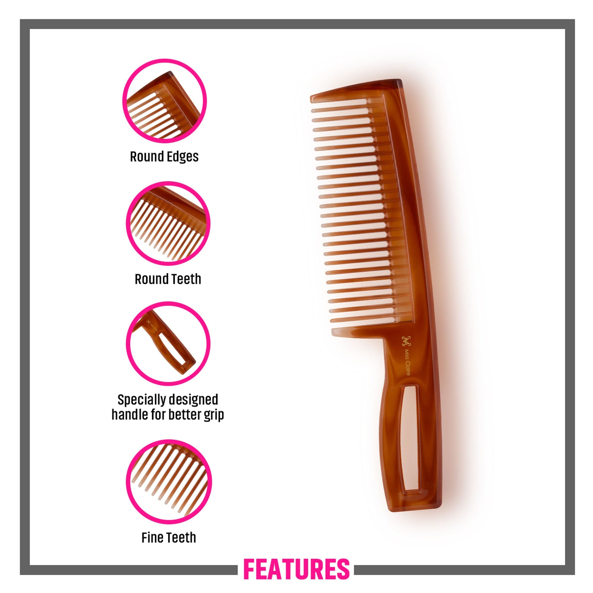 Miss Claire 253Tt Hair Comb | Swadesiicart