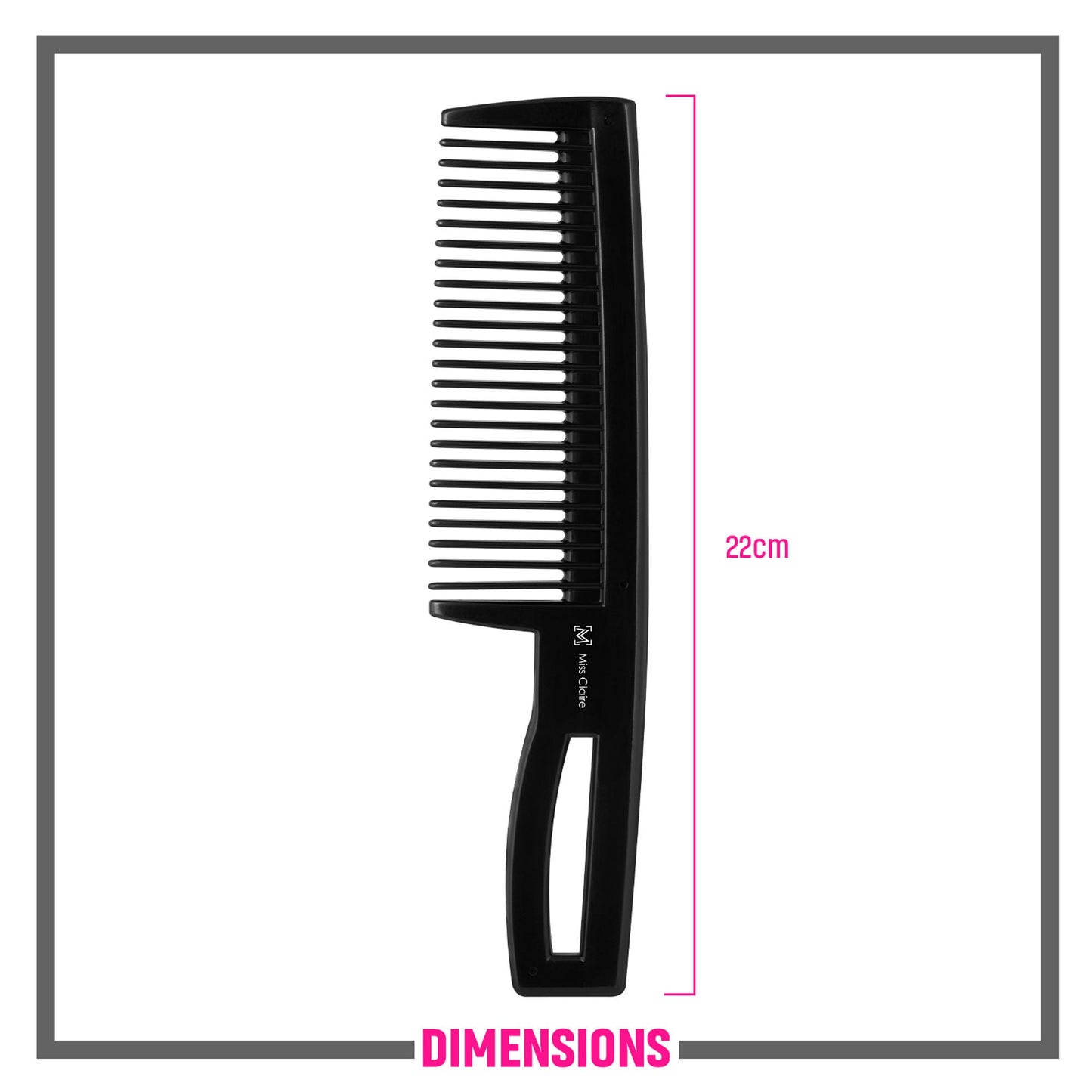 Miss Claire 253 Hair Comb - Black | Swadesiicart