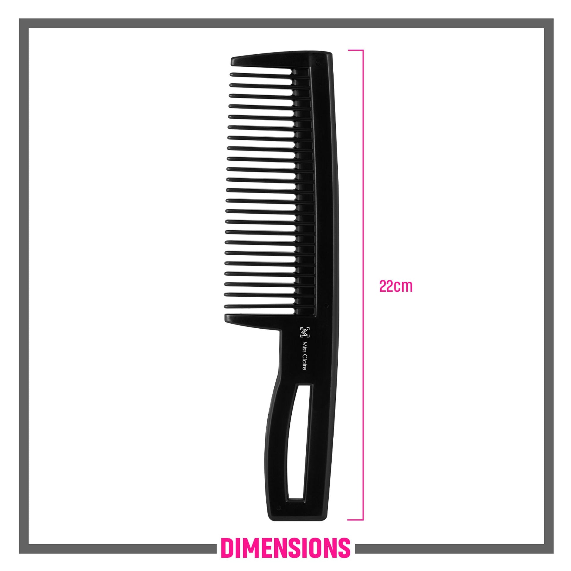Miss Claire 253 Hair Comb - Black | Swadesiicart