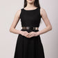 NVR Women Circular Silver Plated Adjustable Broad Belt | Swadesiicart