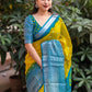 Yellow Jute Silk Ethnic Motifs Saree with Unstitched Blouse - Hiral Fashion | Swadesiicart