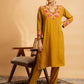 HOUSE OF KARI Floral Yoke Design Chikankari Kurta With Palazzo | Swadesiicart
