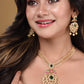 Saraf RS Jewellery Women Gold and Green Gold-Polished Jewellery Set - Swadesiicart