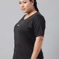 MKH Plus Size Drop Shoulder Sleeves Dri FIT Relaxed Fit Sports T-shirt - Swadesiicart