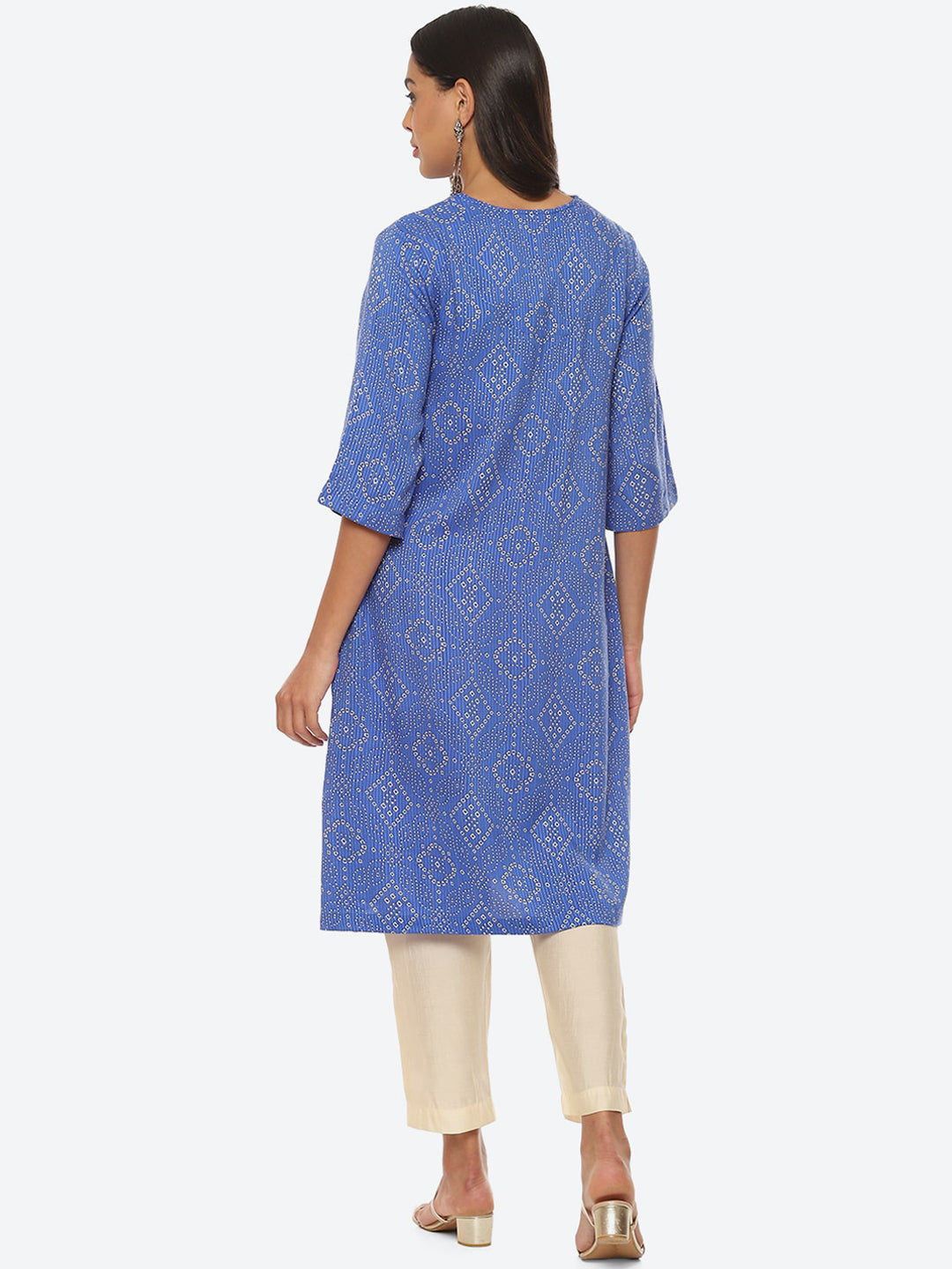 Biba Bandhani Printed Kurta - Swadesiicart