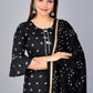 Kalini Bandhani Printed Kurta with Sharara & Dupatta - Swadesiicart