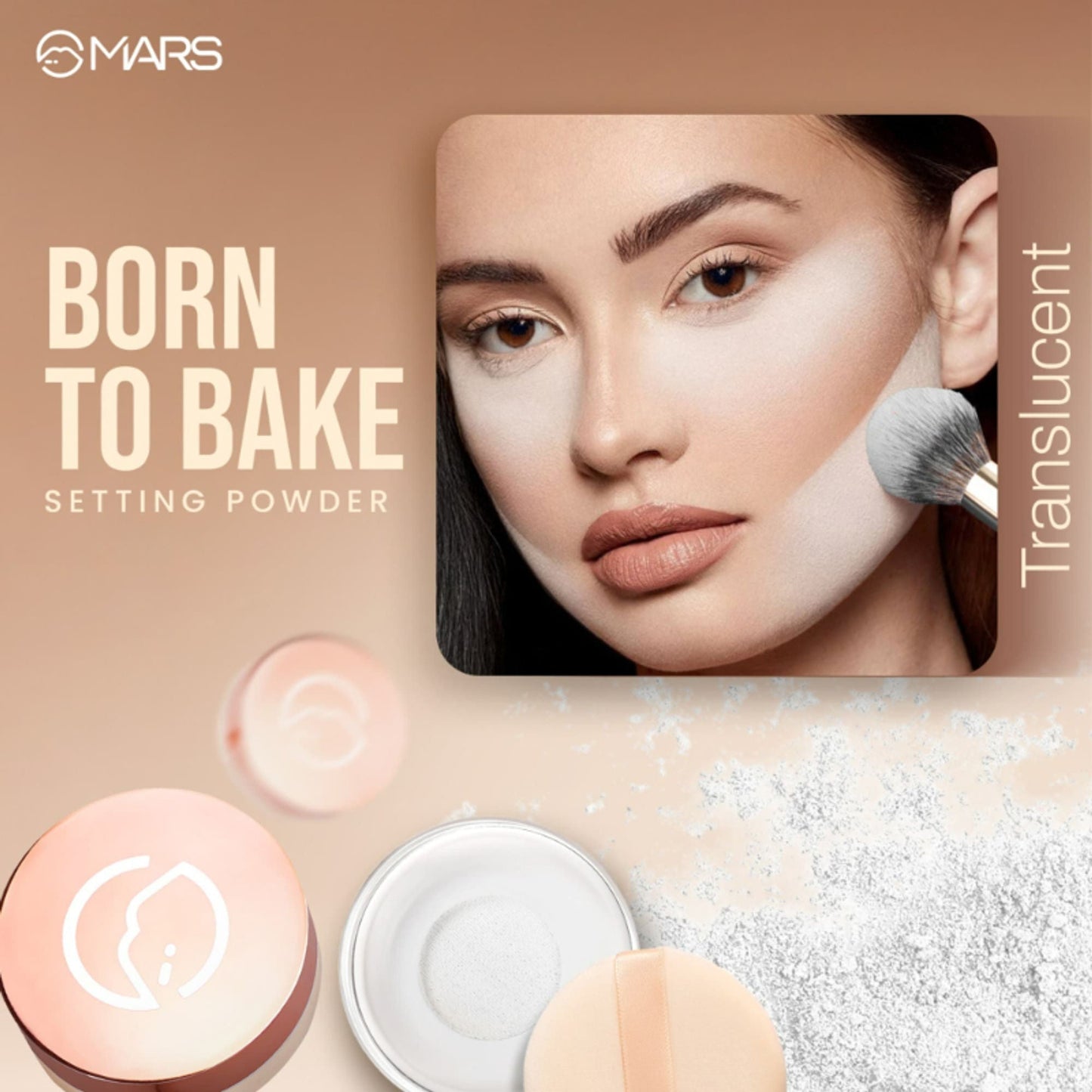 MARS Cosmetics Born To Bake Setting Loose Powder - Translucent - Swadesiicart