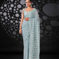 Tikhi Imli Blue Woven Design Ready to Wear Saree | Swadesiicart