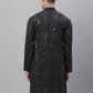 Sojanya Sequined Mandarin Collar Pure Cotton Kurta | Swadesiicart