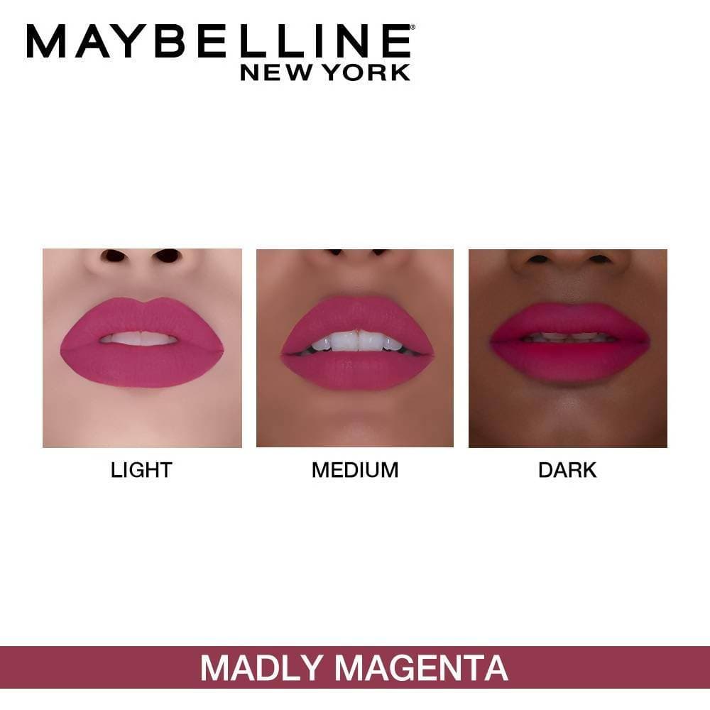 Maybelline New York Color Sensational Creamy Matte Lipstick / 638 Madly Magenta - Swadesiicart