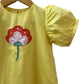 ArthLife Yellow Flower Patch Casual Dress