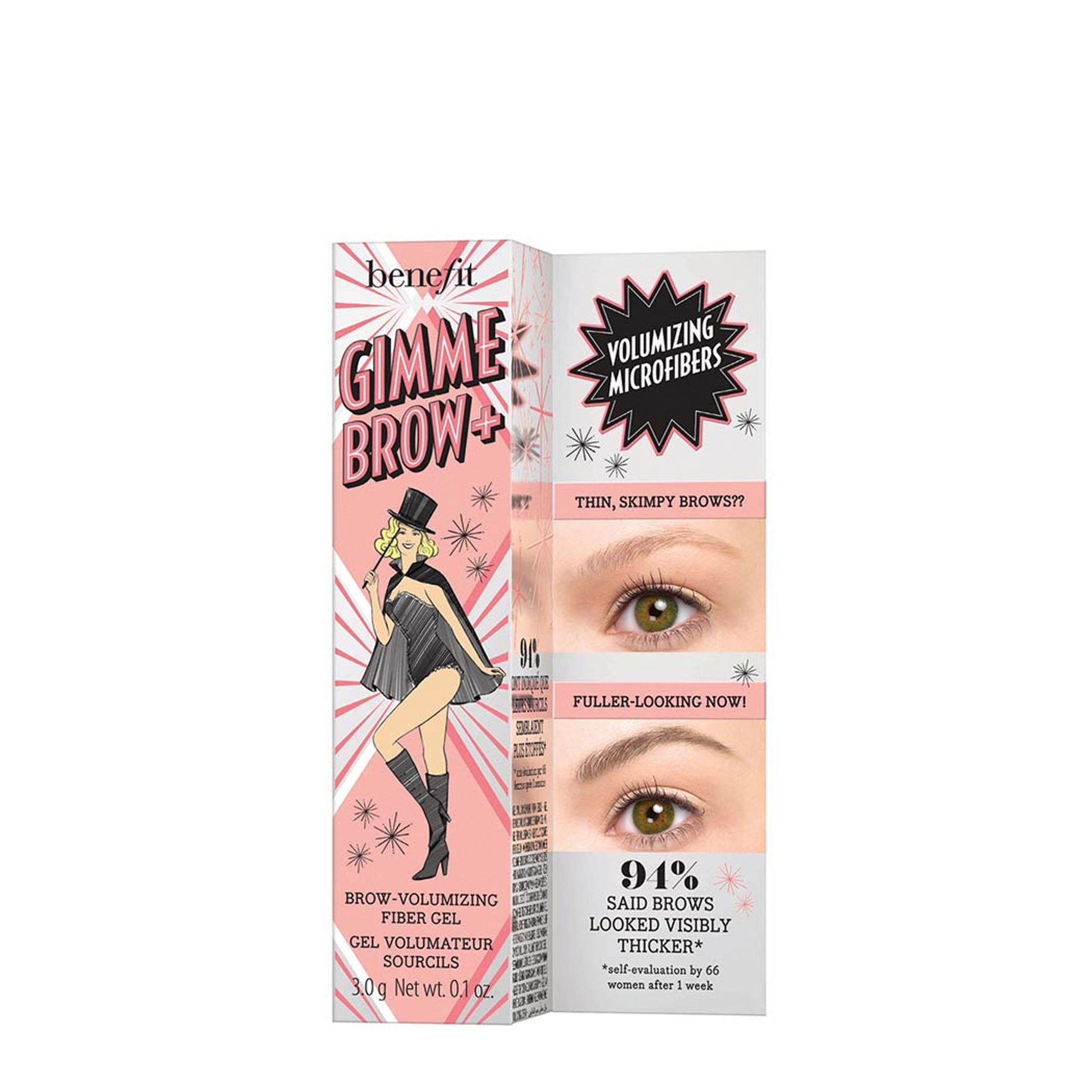 Benefit Cosmetics Gimme Brow+ Brow-Volumizing Fiber Gel - 4.5 Neutral Deep Brown