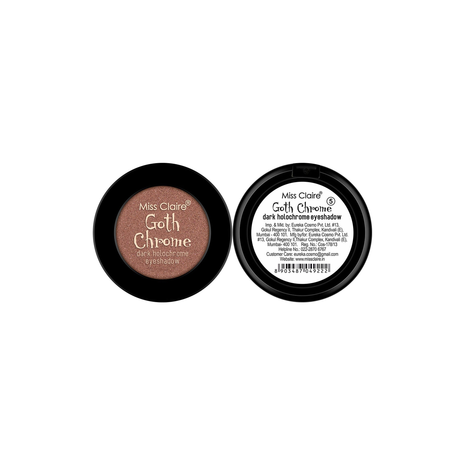 Miss Claire Goth Chrome Eyeshadow - 5 | Swadesiicart