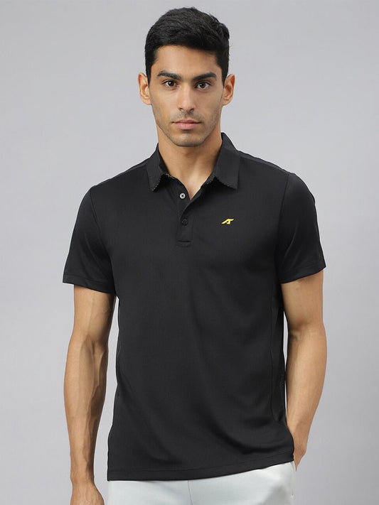 Alcis Men Train-Tech Anti-Static Slim-Fit Training Polo T-Shirt | Swadesiicart