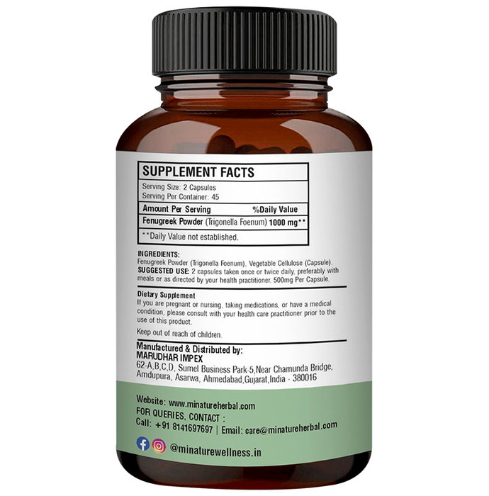 Minature Fenugreek Capsules | Swadesiicart