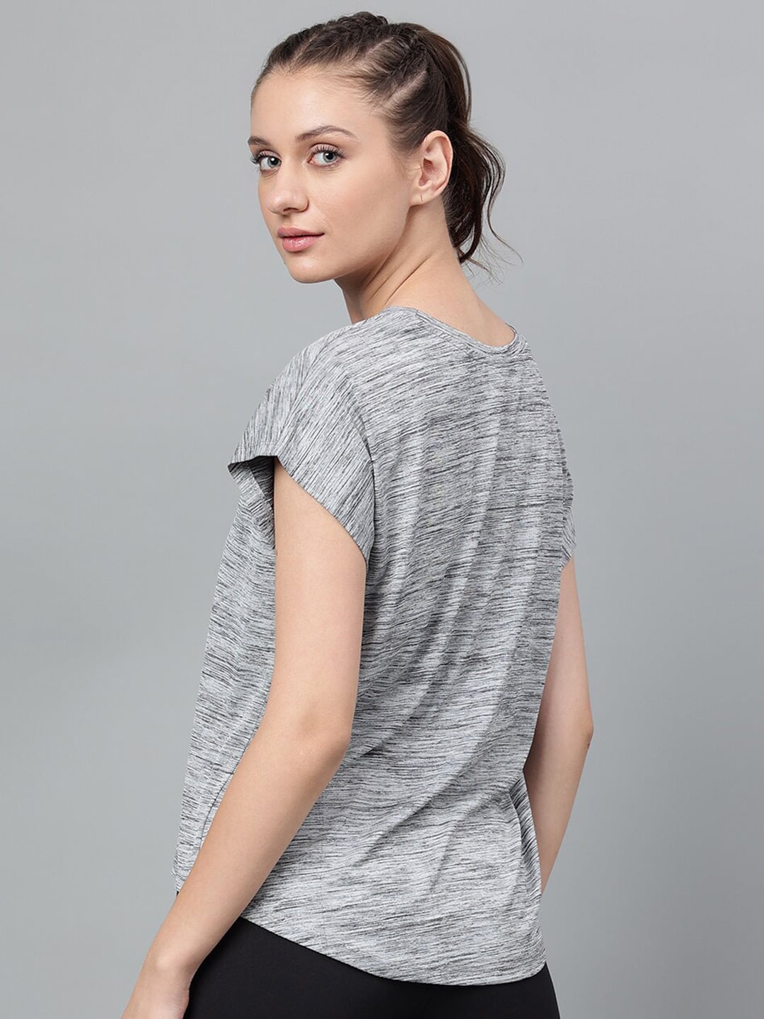 MKH Typography Printed Extended Sleeves Dri-FIT Relaxed Fit Sports T-shirt - Swadesiicart