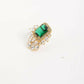 Nuyug 22K Gold Plated Emerald Fern Muse Stud Earrings | Swadesiicart