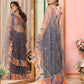 Partywear Designer Grey Net Fancy Saree - Dyuti | Swadesiicart