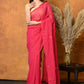Very Much Indian Pure Mul Cotton Handloom Saree - Red | Swadesiicart