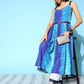Ahalyaa Women's Royal Blue Crepe Digital Printed Kurta Palazzo Set | Swadesiicart