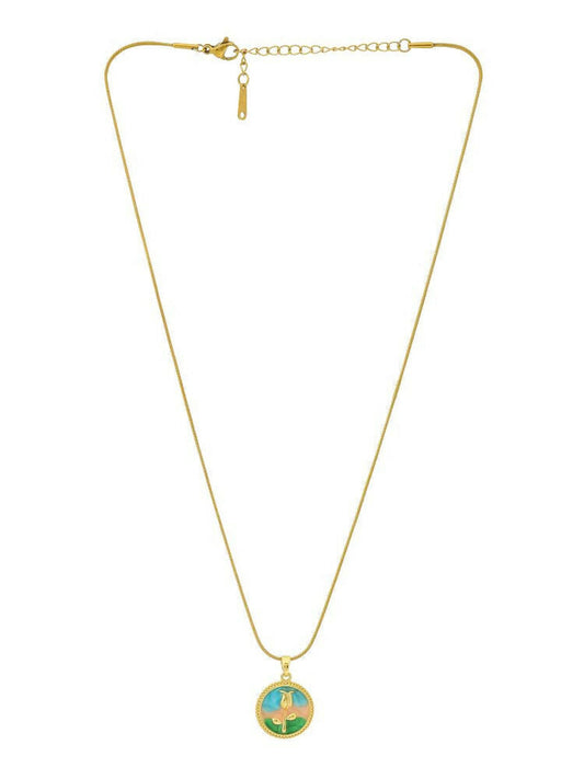 Antique Finish White Crystal Necklace - Ruby Raang | Swadesiicart