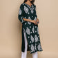 HOUSE OF KARI Chikankari Embroidered Straight Kurta | Swadesiicart