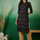 Sangria Abstract Printed Pure Cotton Straight Kurta - Swadesiicart