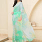 Mitera Tie and Dye Beads and Stones Poly Chiffon Ready to Wear Saree | Swadesiicart
