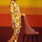 HOUSE OF KARI Floral Printed Chikankari Regular Straight Pure Cotton Kurta with Trousers | Swadesiicart