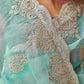 Tikhi Imli Ethnic Motifs Embroidery Organza Heavy Work Saree | Swadesiicart
