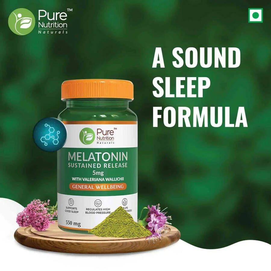 Pure Nutrition Melatonin 5mg Veg Tablets - Swadesiicart