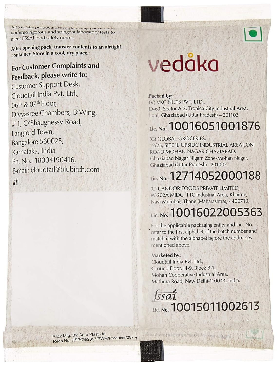 Vedaka Raw Chia Seeds | Swadesiicart