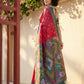 Shree Shyam Fashion Red Pochampally Silk Saree