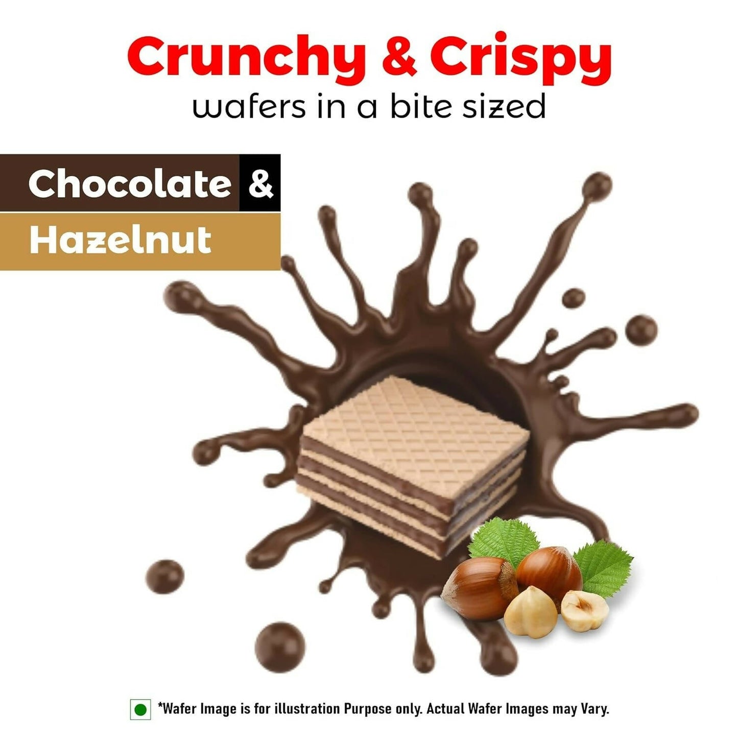 Unibic Qubz Wafer Biscuits Hazelnut Flavour - Swadesiicart