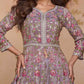 Anaita Purple Shimmer Readymade Suit with Heavy Embroidery & Sequence Work