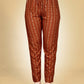 Jyoti Fashion Women's Rust Viscose Rayon Embroidered Kurta Pant Set | Swadesiicart