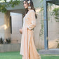 BulBul Meher Rayon Peach Kurta Set with Dupatta - Swadesiicart
