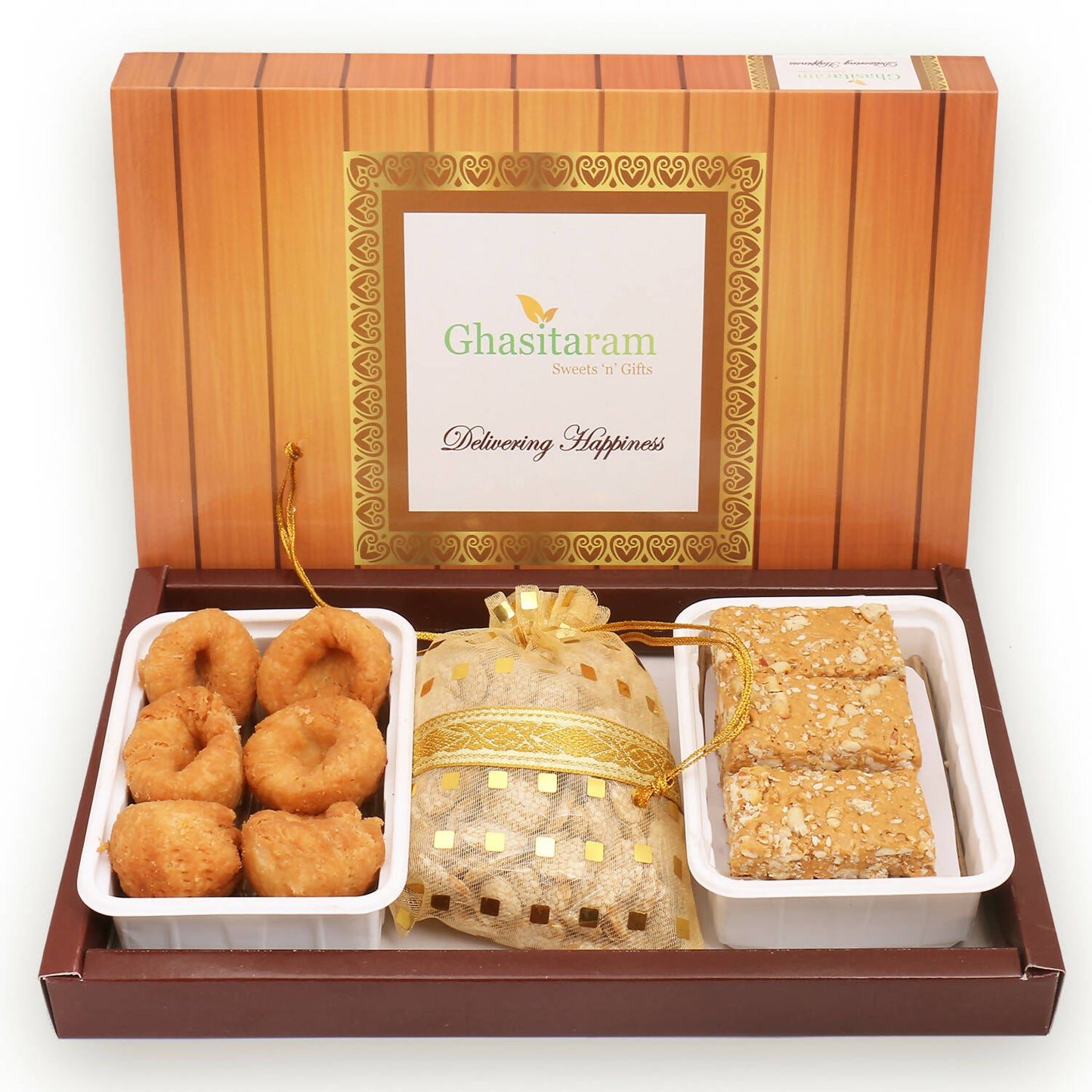 Ghasitaram Sankranti /Lohri Gifts Sweets-Khajoor, Revadi And Gachak Hamper | Swadesiicart