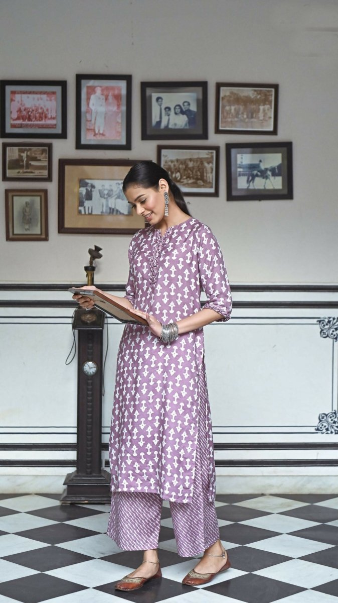 Aayaa Pure Muslin printed Multi Co-Ord Set - Multi Color - Swadesiicart