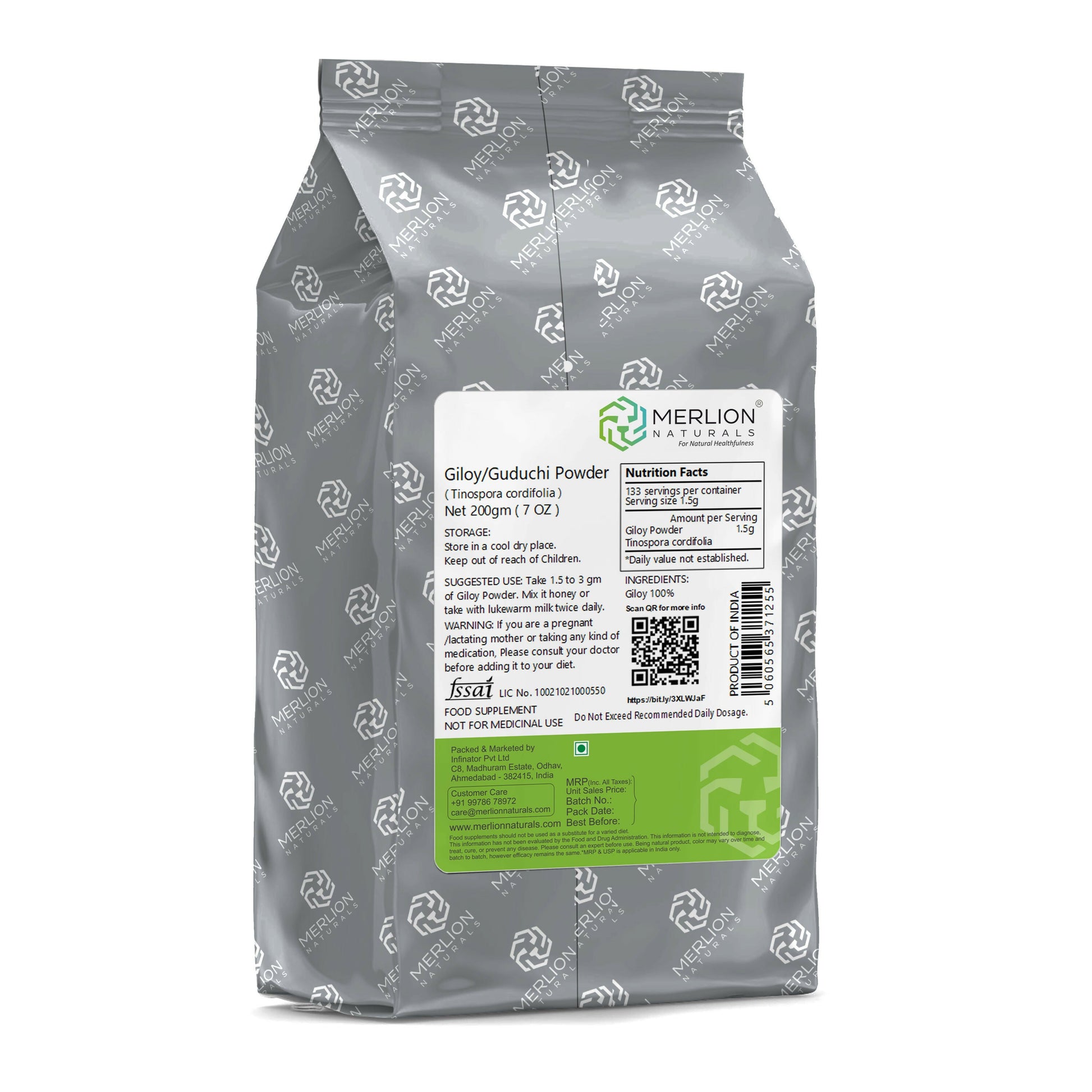 Merlion Naturals Guduchi Powder | Swadesiicart