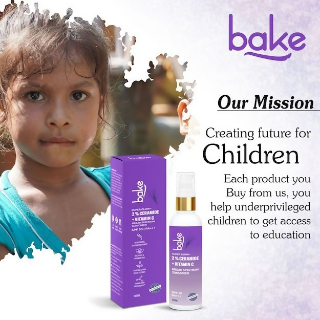 Bake 2% Ceramide + Vitamin C Sunscreen Spf 50 Pa+++ | Swadesiicart
