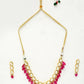 Kundan Choker With Earrings - Ruby Raang | Swadesiicart