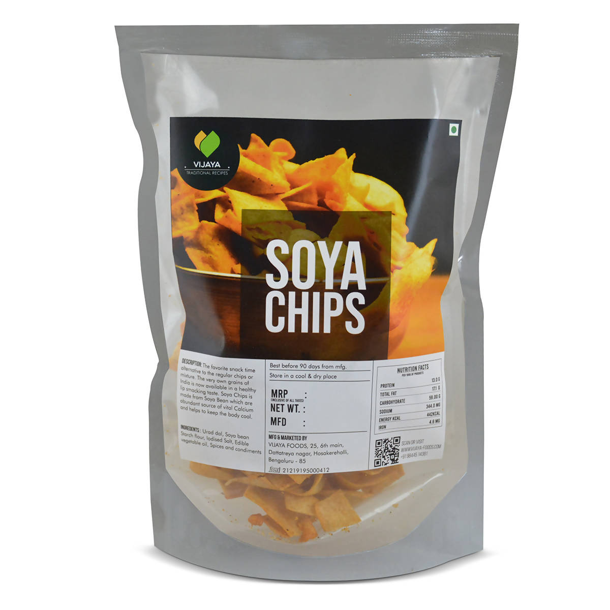Vijaya Traditional Recipes Soya Chips - Vijaya Foods