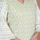 Miravan Women's Green Embroidery Chikankari Kurta And Palazzo | Swadesiicart