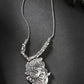 NVR Women's Silver-Toned Krishna Pendant with Chain | Swadesiicart