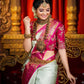 DEIANA'S Beautiful Designer Golden zari Soft Lichi Silk Saree - Pista - Swadesiicart